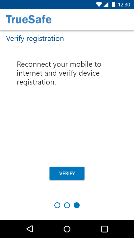 Device Registration Step 3